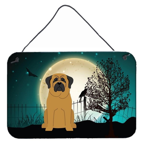 Carolines Treasures Halloween Scary Mastiff Wall or Door Hanging Prints BB2208DS812